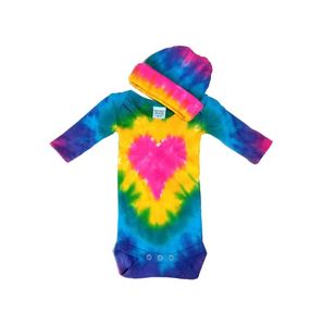 Arrival a new baby sleeve rompers baby Linnen tie dye Wholesales free tie dye Bodies of the baby - Product Image 1