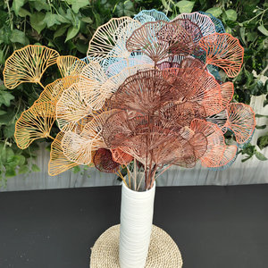 Éventail décoratif en plastique Queyiyi, motif floral, 30cm-100cm, pour photographie extérieure, décoration intérieure et murale de mariage - Product Image 3