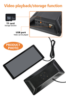 Cámara de doble lente Sistema DVR para vehículos Pantalla IPS de 12,3 pulgadas Monitor de espejo Retrovisor lateral electrónico dividido para camiones de servicio pesado Autobús