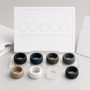 เคสซิลิโคนสำหรับ Oura Ring 5/4 Galaxy Ring RingConn Ultrahuman ป้องกันรอยขีดข่วน รองรับการชาร์จขณะสวมใส่ - Product Image 1