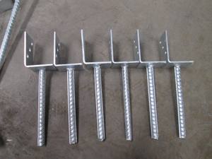 Ancres de <span class=keywords><strong>poteau</strong></span> en forme de L galvanisées robustes, ancrages de <span class=keywords><strong>pied</strong></span> de clôture - Product Image 6