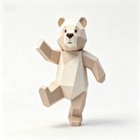 Statue d'ours géant rose en résine personnalisée pour l'extérieur - Décoration de jardin accrocheuse pour l'aménagement paysager commercial