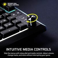 Clavier de jeu filaire à membrane OEM ODM Skiff 100 silencieux RGB QWERTY US IP53 résistant aux éclaboussures et à la poussière, touches réactives, molette multimédia, noir
