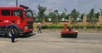 Pemadam api Robot pemadam api RXR-M40D-880T penawaran peralatan pemadam kebakaran RC meriam air