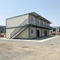 Maison préfabriquée en conteneur prête à être expédiée, aménagement personnalisé, maison modulaire portable, conception flexible pour utilisation dans des projets résidentiels