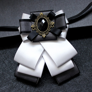 Nœuds papillon <span class=keywords><strong>en</strong></span> gros faits à la main, personnalisés avec <span class=keywords><strong>strass</strong></span>, nœuds papillon noirs pour femmes, nœuds papillon papillon <span class=keywords><strong>en</strong></span> ruban blanc pour hommes, pour fêtes et mariages - Product Image 4