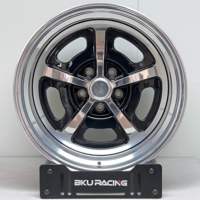 Llantas BKu Forjadas Pulidas de 2 Piezas, Rines 17 18 19 5x120.65, Rueda Clásica de Carreras para Chevy Camaro Corvette Malibu Stingray