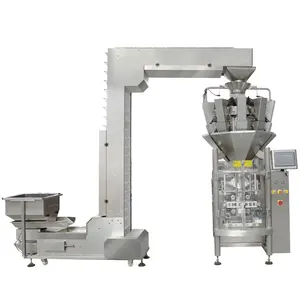 Automatic Cooked Rice Feed Gummy Candy Snacks Dumpling Nitrogen Grain Potato Chips Packing Machine