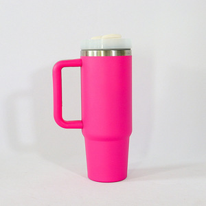 Stainless Steel Tumbler 30oz With Handle <b>Double</b> <b>Wall</b> Insulated Travel <b>Mug</b> For Outdoor Use - Product Image 3