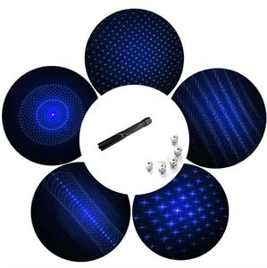 Лидер продаж, регулируемая мощность, высокое качество, дальние расстояния 450 нм, синий лазерный луч, указатель, фонарик - Product Image 5