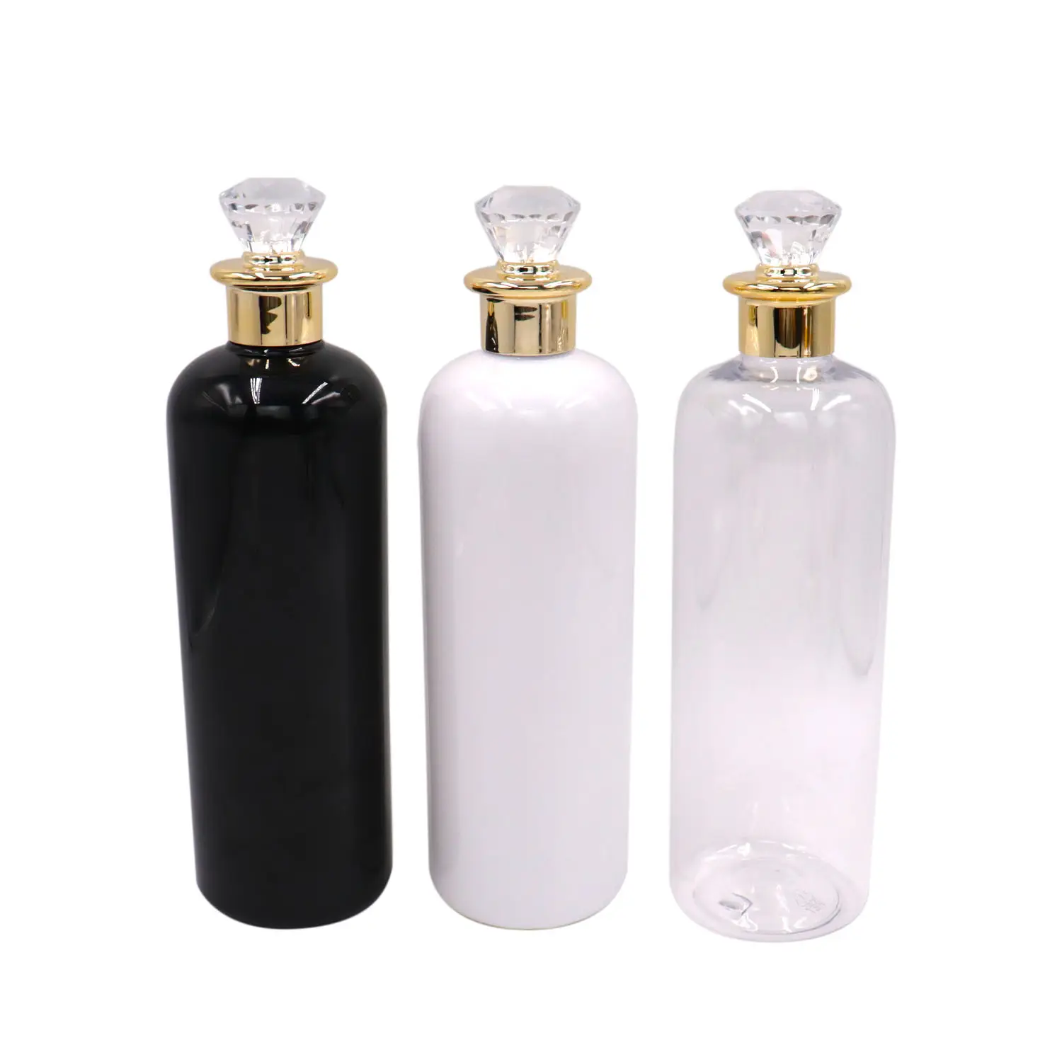 Vente en gros de luxe 100ML 250ML 300ML 500ML bouteille en plastique crème couvercle à vis vide shampoing et après-shampoing pompe rechargeable cosmétique