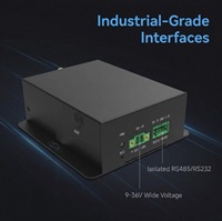 TM-CP1B Gateway IoT Industri Sumber Terbuka Ubuntu 24.04 LoRa 4G-LTE WiFi Terisolasi RS232 RS485 Pemasangan DIN-Rail Paduan Aluminium