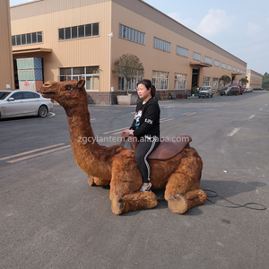 Hot Bán Sống Động Như Thật Rideable Lạc Đà Mô Hình Với Khung Kim Loại Cho Ngoài Trời Phiêu Lưu Công Viên & Trung Tâm Mua Sắm - Product Image 4