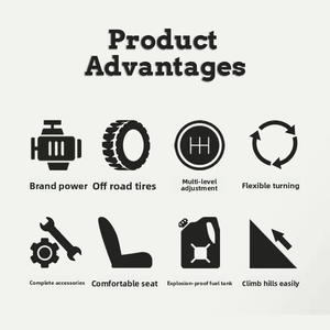 Tracteur compact 4x4 JINLIN Extreme-Duty, pneus larges, 25-220 CV, transmission par engrenages pour terrains difficiles, champs marécageux, aménagement paysager accidenté - Product Image 5