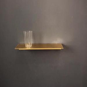 <span class=keywords><strong>Étagère</strong></span> flottante décorative en laiton massif, <span class=keywords><strong>étagère</strong></span> <span class=keywords><strong>murale</strong></span> dorée personnalisable <span class=keywords><strong>pour</strong></span> magasin 20/30/40cm - Product Image 5