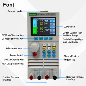 Dikkod ET5420A + 400W programlanabilir pil <span class=keywords><strong>test</strong></span> cihazı güç kaynağı analizörü çift kanal DC elektronik yük ölçüm aletleri - Product Image 2