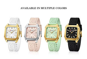 Montre CURREN 9113 pour infirmière, cadran facile à lire, montres à bracelet en silicone, montres à aiguilles et montres pour infirmière 24 heures - Product Image 5