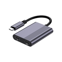Adaptateur Convertisseur Hub Console de Jeu 1-vers-2 pour Lunettes Intelligentes VR/AR, Interface Type-C 4K, 10 Ports