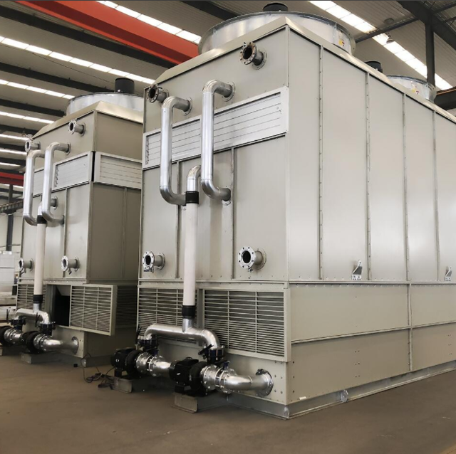 Water Saving Combined Dry Wet Hybrid Closed Circuit Cooling Towers for Higher Temperature Refrigeration