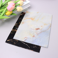 Panneau en PVC imitation marbre 3D, alternative au marbre, feuille PVC UV 3 mm
