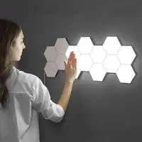 Kanlong Touch Sensor Night Lights Led Magnetic Modular hexagon Touch Wall light Creative Home Decor lampada da notte a colori