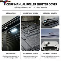 Couverture de benne à enroulement pour camion Ford Super Duty F250 F350, couverture rigide manuelle, kit d'accessoires pour benne à enroulement