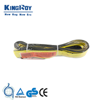 KINGROY 8t Gri Düz 6:1/7:1 Gözlü Kaldırma Kayışları Ağır Hizmet Tipi Polyester Dokuma Askı CE Sertifikalı EN Standardı 5mm Kalınlıkta