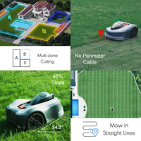 Vente en gros tondeuse à gazon électrique intelligente de haute qualité pas cher ligne de démarcation tondeuse à gazon robot GPS tondeuse à gazon automatique