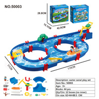 Juego de Bloques de Construcción de Plástico para Parque Acuático de Verano, para Piscina, Jardín, Playa, Actividad Sensorial, Juguete Divertido, Regalo para Niños
