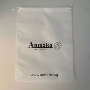Low MOQ Custom Logo Printed Non-Woven <b>Drawstring</b> Bag Polypropylene Sneakers Dust Bag for Clothing Socks Shoe <b>Pouch</b> Promotion - Product Image 2