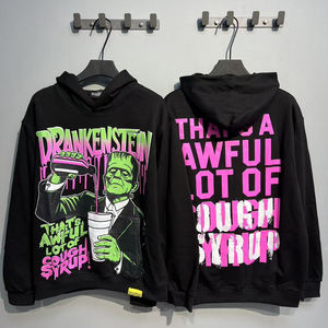 เสื้อฮู้ดดี้ลายน้ำเชื่อมแก้ไอสุดเท่ คุณภาพเยี่ยม ผ้าฝ้าย 100% เสื้อผ้าผู้ชาย แนวสตรีทแวร์เนื้อหนา สำหรับผู้ชาย - Product Image 2