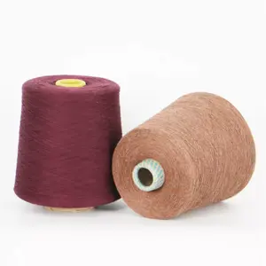 Fil de coton teint avec des colorants naturels 100% couleur personnalisée de résistance moyenne fil et fil en gros pour le tricot