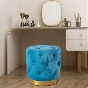 Fournisseur doré OEM ODM Salon Chambre à coucher Hôtel Restaurant cadre <span class=keywords><strong>en</strong></span> <span class=keywords><strong>bois</strong></span> repose-pieds siège <span class=keywords><strong>de</strong></span> <span class=keywords><strong>rechange</strong></span> capitonné - Product Image 6