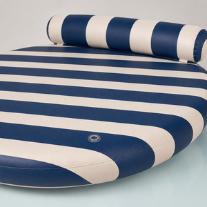 Isla Flotante Inflable Redonda Grande, Flotador <span class=keywords><strong>de</strong></span> <span class=keywords><strong>Piscina</strong></span> para Varias Personas con Respaldo, Tumbona <span class=keywords><strong>de</strong></span> <span class=keywords><strong>Piscina</strong></span> a Rayas, Venta al por Mayor OEM ODM para Resorts - Product Image 4