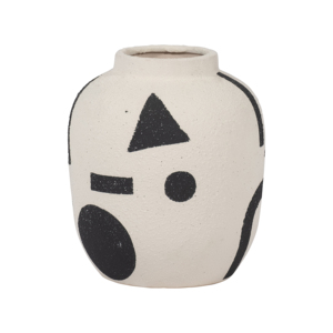 Vaso in ceramica con motivo originale, vaso decorativo per fiori, per soggiorno, camera da letto, ufficio. - Product Image 1