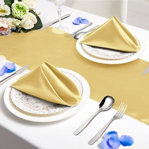 Satin Napkins <strong>Solid</strong> Light Blue Square Polyester <strong>Table</strong> <strong>Linens</strong> for Restaurant Valentine'S Day Wedding Banquet Party Decorations - Product Image 4