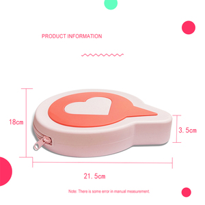 <b>Hot</b> Sale Heart Shape Candy Color Card love Kids Wallet Zipper Pencil Pouch Silicone Heart Pocket Money Storage Silicone <b>Bag</b> - Product Image 5