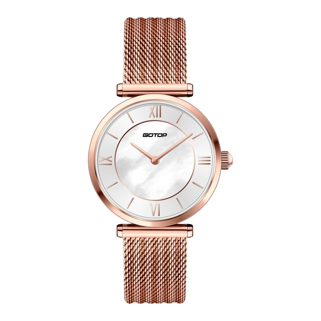 Luxury Brand Women's Watch Water-Resistant Charm Bands Personalised Rose Gold Wrist Band Strap Buckle Clasp New Fashion Style