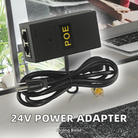 Inyector PoE Pasivo de 48V 0.5a, Adaptador de Alimentación por Ethernet para Cámaras IP, Puntos de Acceso Inalámbricos, Enrutadores y Dispositivos de Red