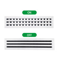 Diffuseur à fente linéaire caché Hvac Diffuseur d'air linéaire à ventilation en aluminium au plafond personnalisé