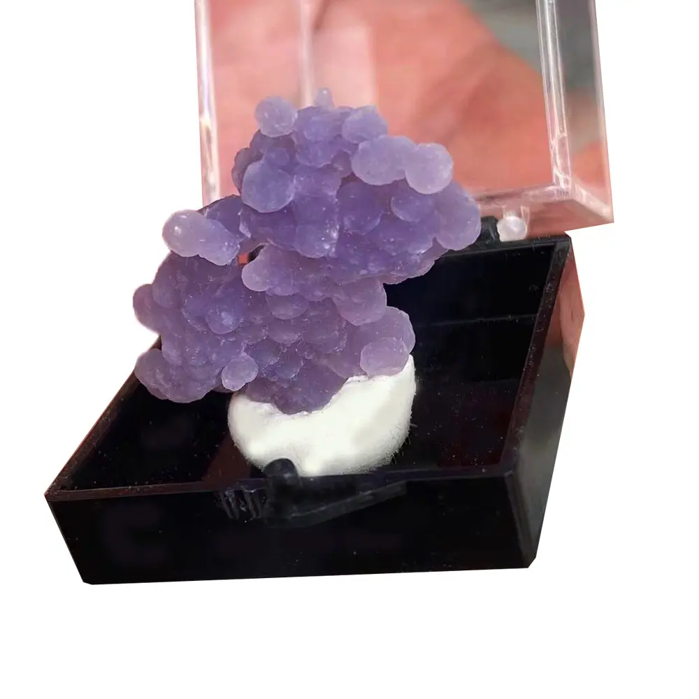 Sehr lila kleine Traube Agat Cluster Ametyst Mineral Agat Cluster Agat Traube von höchster Qualität