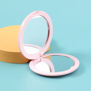 <span class=keywords><strong>Specchio</strong></span> Cosmetico Tascabile Pieghevole Personalizzato Smilelashes <span class=keywords><strong>con</strong></span> Finitura Argento, <span class=keywords><strong>Cornice</strong></span> in Plastica, Doppio Lato, Portatile - Product Image 4