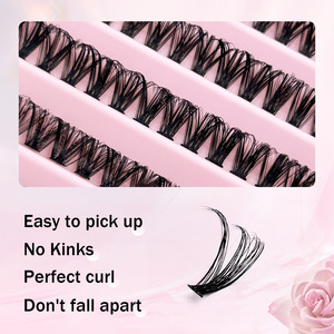 <span class=keywords><strong>Pestañas</strong></span> Postizas Semimanuales Europeas y Americanas, Libro de <span class=keywords><strong>Pestañas</strong></span> de 30/40 Unidades, <span class=keywords><strong>Pestañas</strong></span> en Racimo de Fusión en Caliente, 200 Racimos, Set de <span class=keywords><strong>Pestañas</strong></span>, Venta al por Mayor de Fábrica - Product Image 4