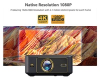 Sıcak Satış Yeni 1000ANSI Native 1920x1080P Film Linux Resmi Netflix Onaylı Sistem LED LCD Akıllı WiFi 6 Kısa Mesafe Projektör