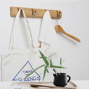 Perchero de Madera Personalizado con 4 Ganchos Retráctiles, Perchero Flotante de Pared para Sala de Estar y Almacenamiento de Herramientas de <span class=keywords><strong>Armario</strong></span> - Product Image 5