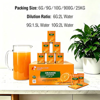 Poudre pour Boisson Instantanée 10g Saveurs Fruits Orange Ananas Banane Raisin Fraise, en Boîtes, Sachets ou Vrac