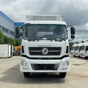 รถบรรทุกตู้เย็นตงเฟิง 8x4 พวงมาลัยซ้าย/ขวา รถตู้แช่แข็ง รถบรรทุกขนส่งสินค้า ขาย - Product Image 3