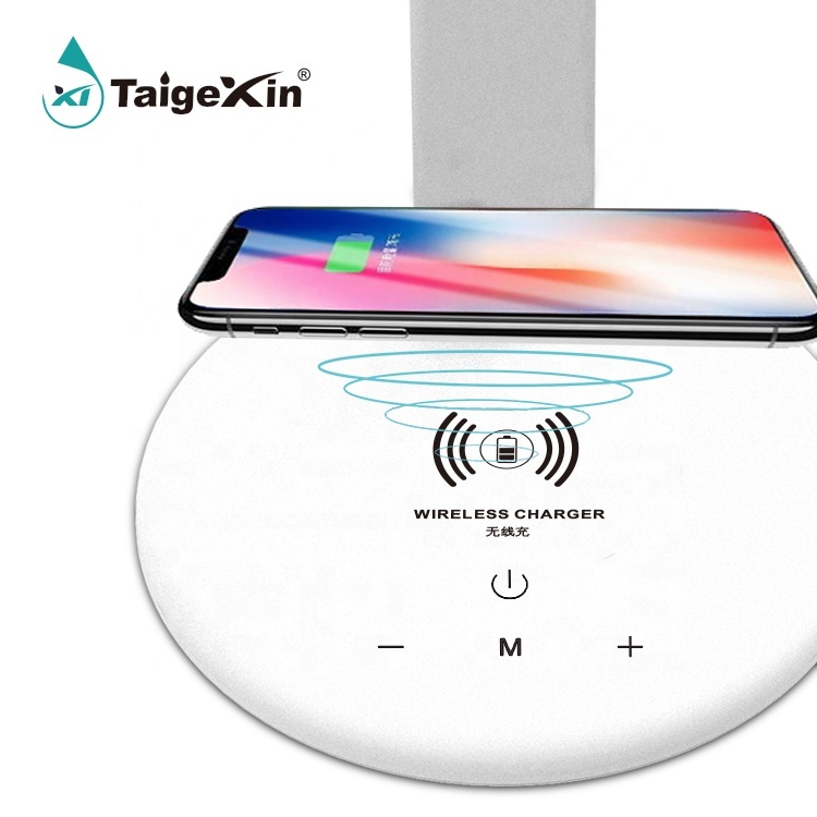 3 Modes Interrupteur Tactile Sans Fil De Charge Calendrier Lampe LED Lampe de Bureau Lampe de Table de Lecture