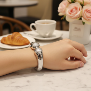 Braccialetti di moda a cerniera placcati in oro elegante Design braccialetto per le donne - Product Image 3