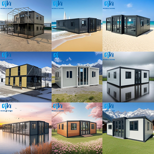 Alta calidad 40Ft 20Ft Contenedor prefabricado extensible Casa <span class=keywords><strong>Cocina</strong></span> <span class=keywords><strong>modular</strong></span> de acero ligero para villas Casa <span class=keywords><strong>Modular</strong></span> - Product Image 6